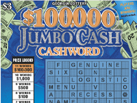 $100,000 JUMBO CASH CASHWORD