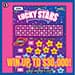 Lucky Stars Iowa Lottery scratch-off ticket art