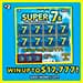 Super 7s Iowa Lottery scratch-off ticket art