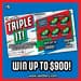 Triple It! Iowa Lottery scratch-off ticket art
