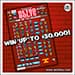 Retro Bolts Iowa Lottery scratch-off ticket