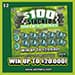 $100 Stacked Iowa Lottery scratch-off ticket art