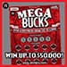 Mega Bucks Iowa Lottery scratch-off ticket art