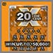 20X The Cash Iowa Lottery scratch-off ticket art