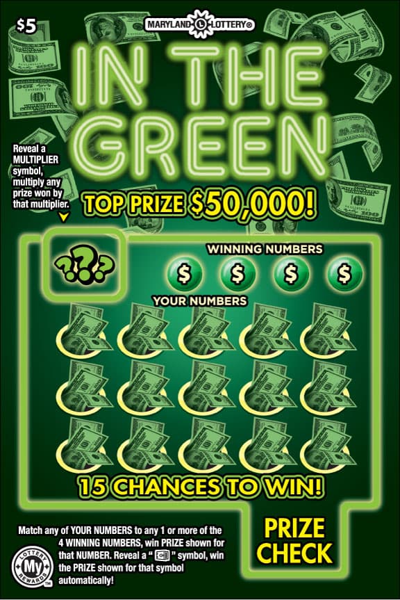 In the Green Maryland Lottery scratch-off ticket