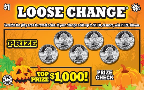 Loose Change® Maryland Lottery scratch-off ticket art