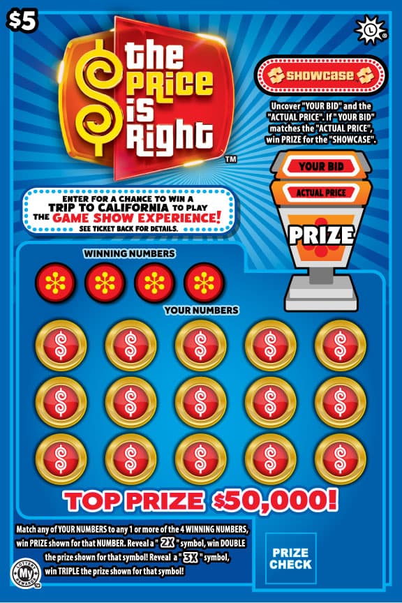 The Price is Right™ Maryland Lottery scratch-off ticket