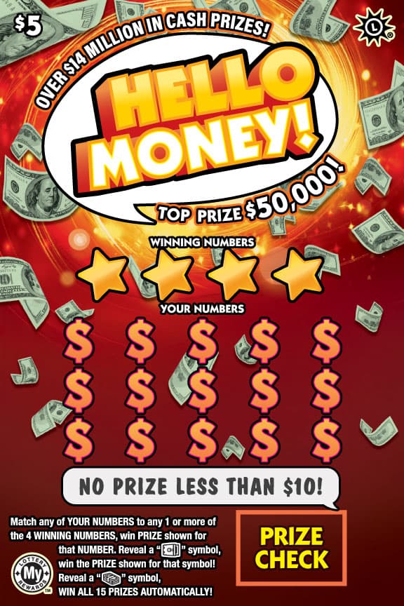 Hello Money! Maryland Lottery scratch-off ticket