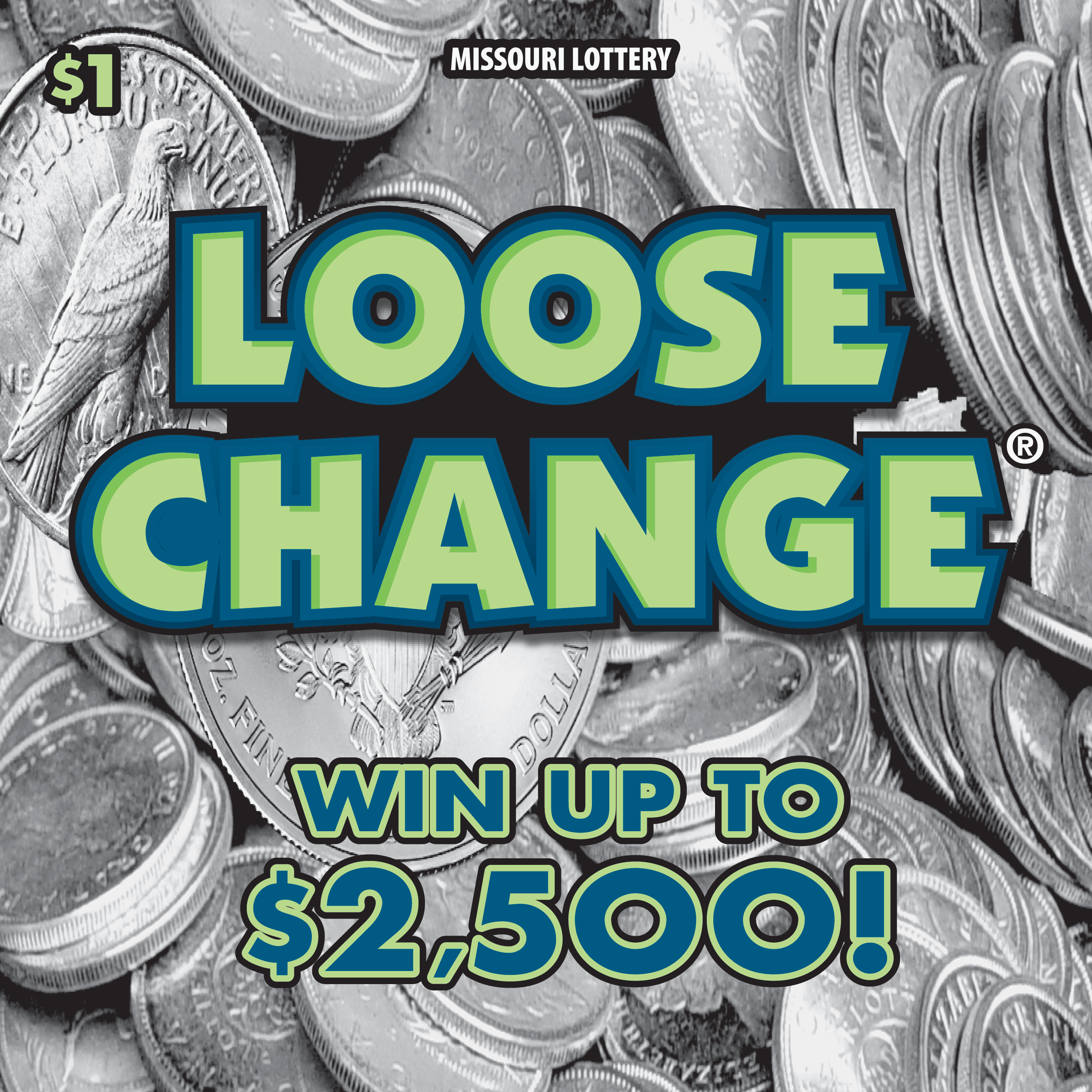 Loose Change Missouri Lottery scratch-off ticket art