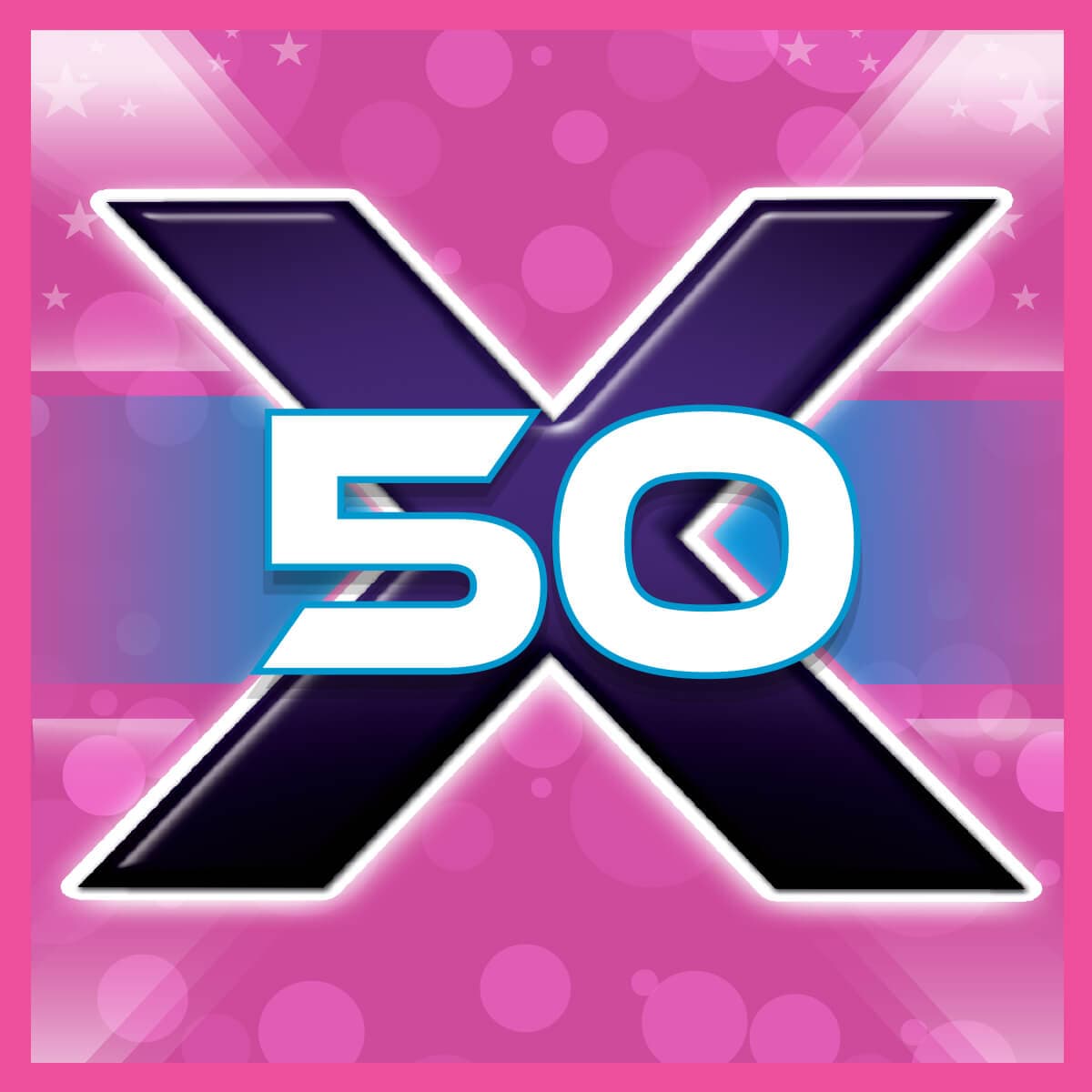 50X Oregon Lottery scratch-off ticket