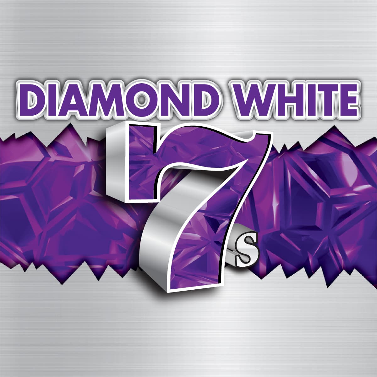 Diamond White 7s Oregon Lottery scratch-off ticket art