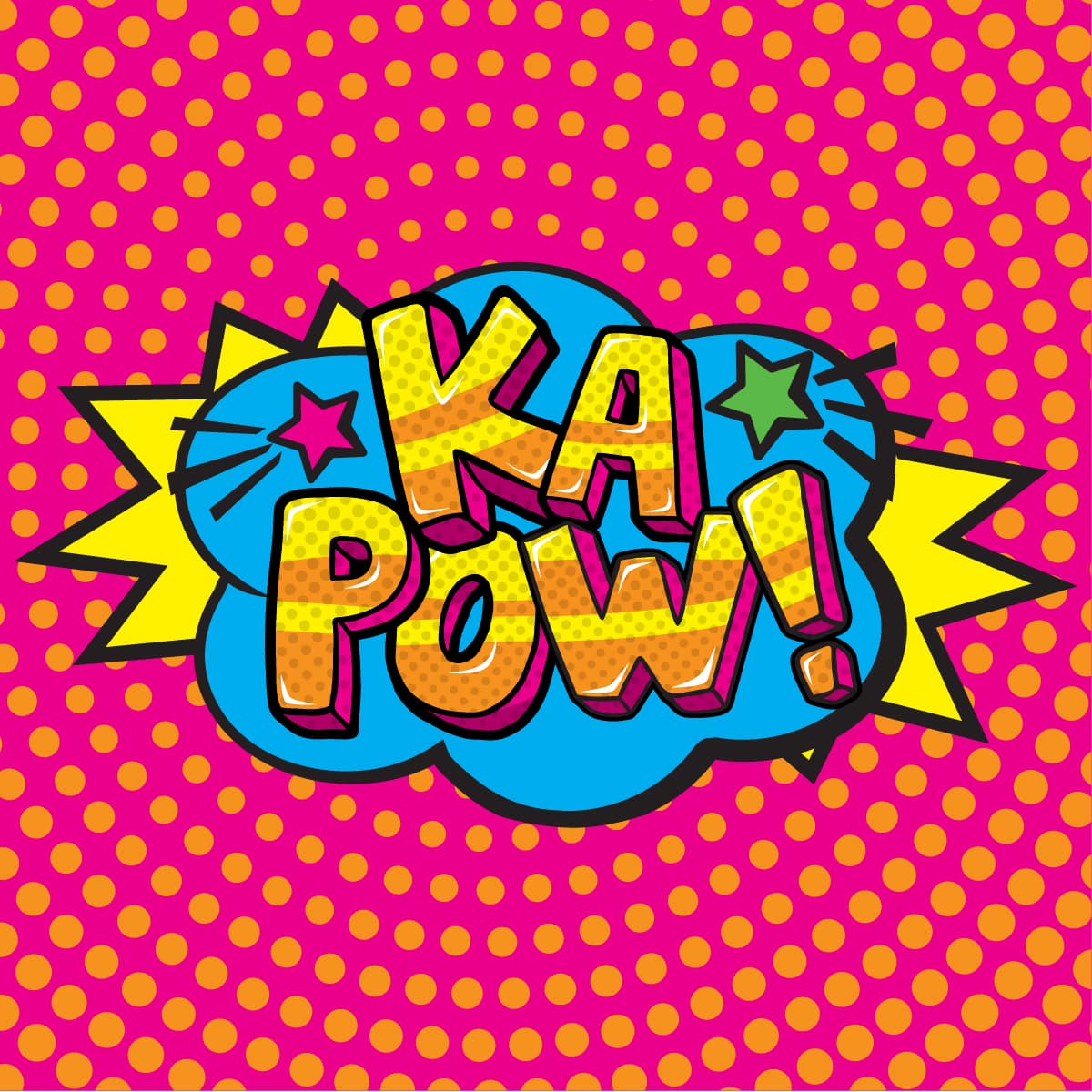 Ka Pow! Oregon Lottery scratch-off ticket art