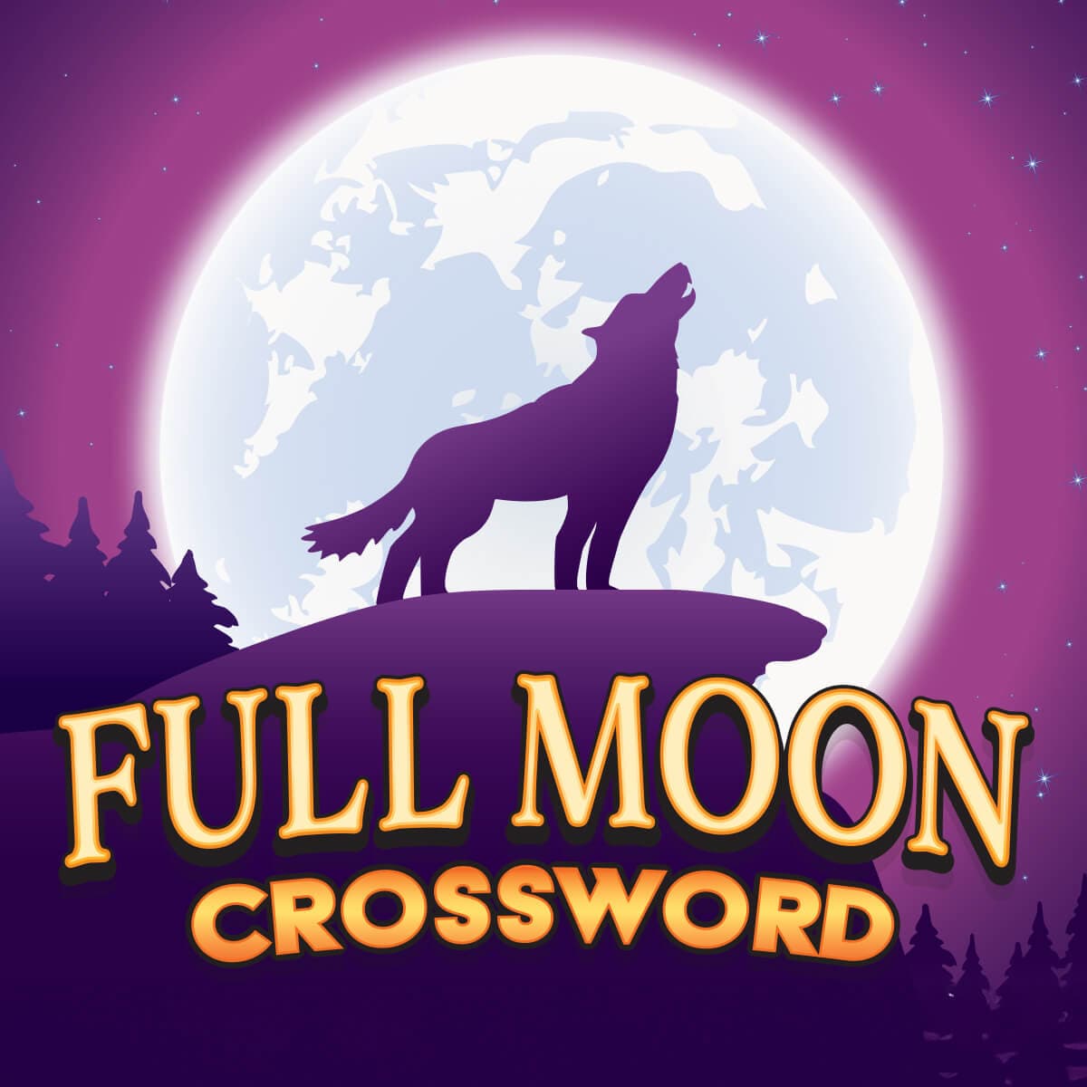 Full Moon Crossword Oregon Lottery scratch-off ticket art