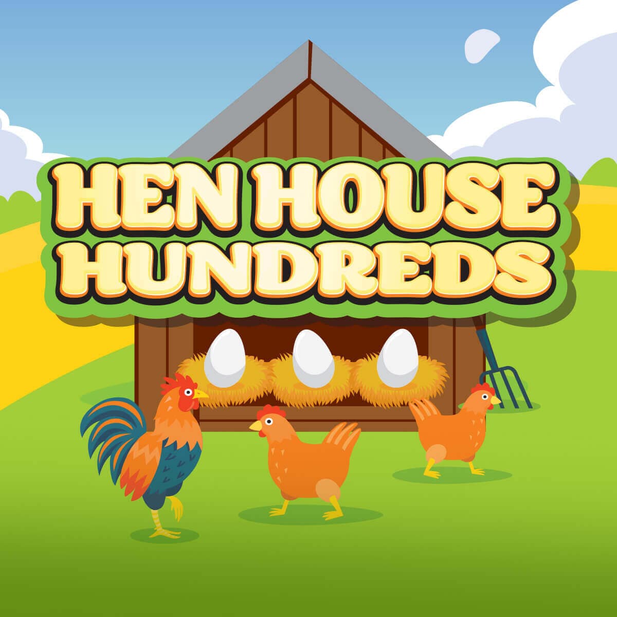 Hen House Hundreds Oregon Lottery scratch-off ticket art