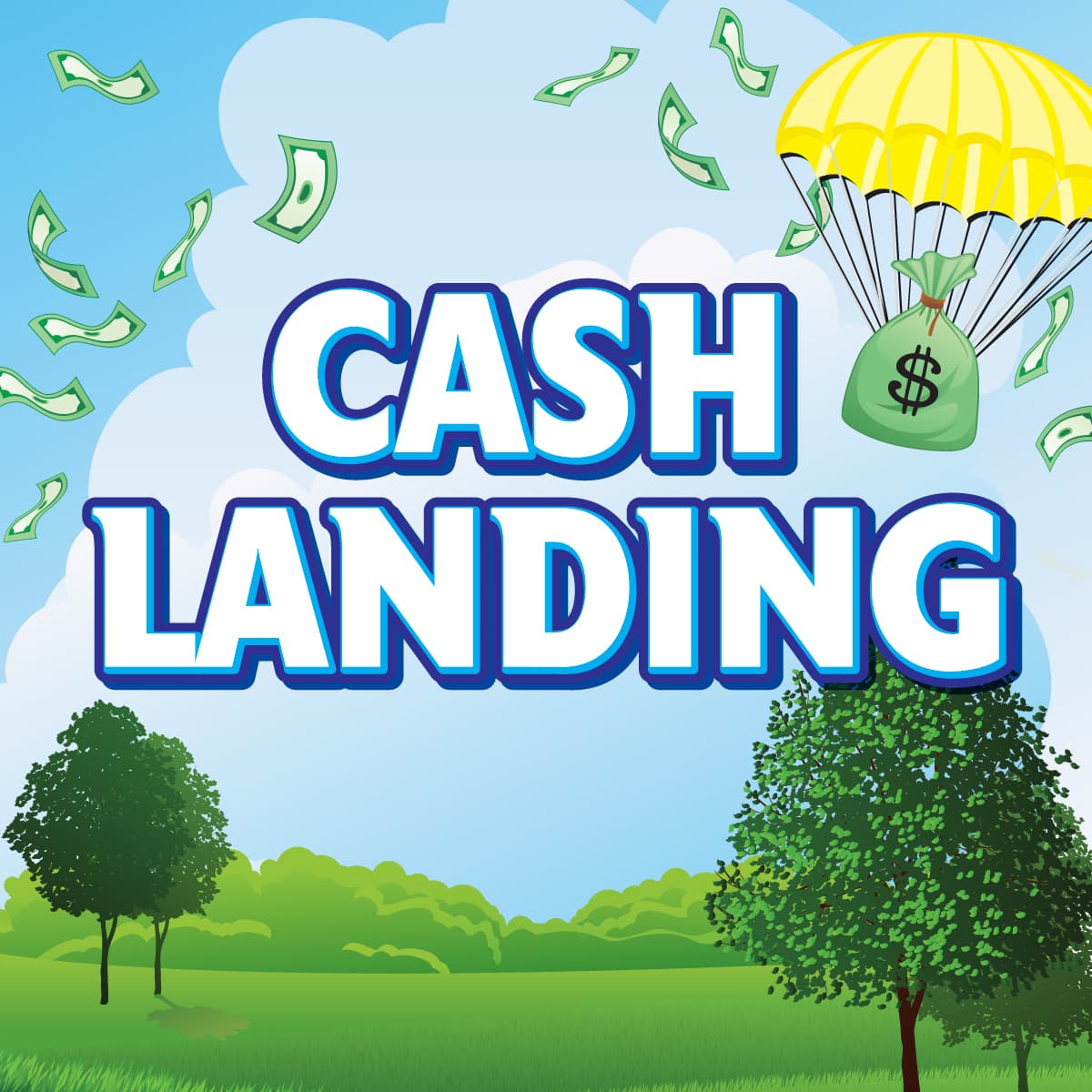 Cash Landing Oregon Lottery scratch-off ticket