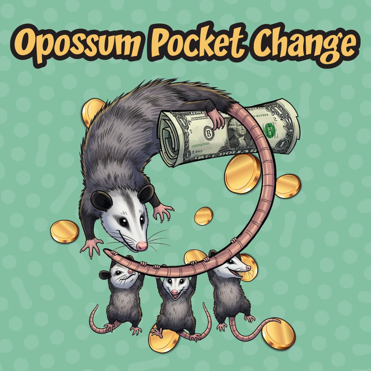 Opossum Pocket Change Oregon Lottery scratch-off ticket