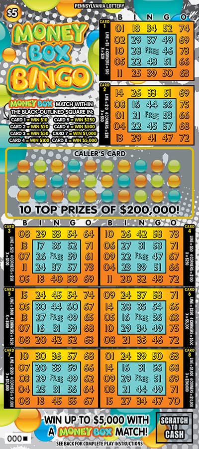 Money Box Bingo