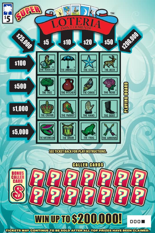 SUPER LOTERIA™ South Carolina Lottery scratch-off ticket art