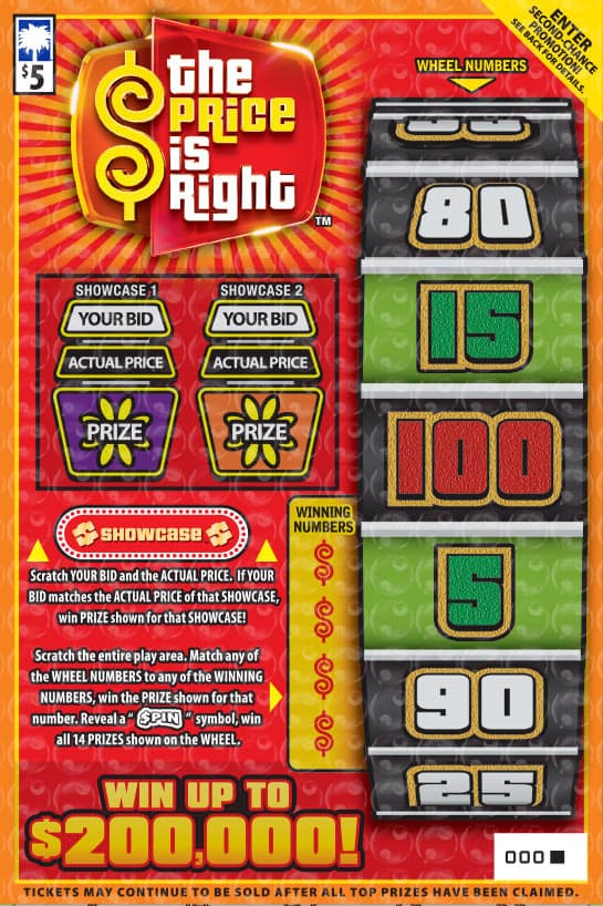 THE PRICE IS RIGHT™ South Carolina Lottery scratch-off ticket art