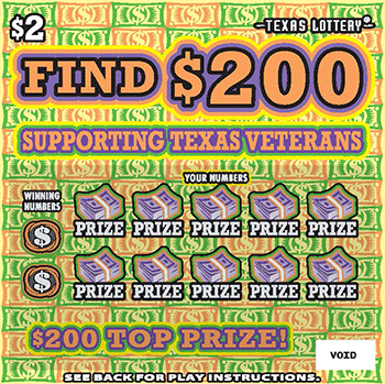 Find $200 Texas Lottery scratch-off ticket